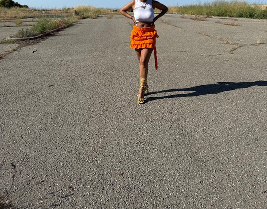 The Crochet Ruffled Skirt